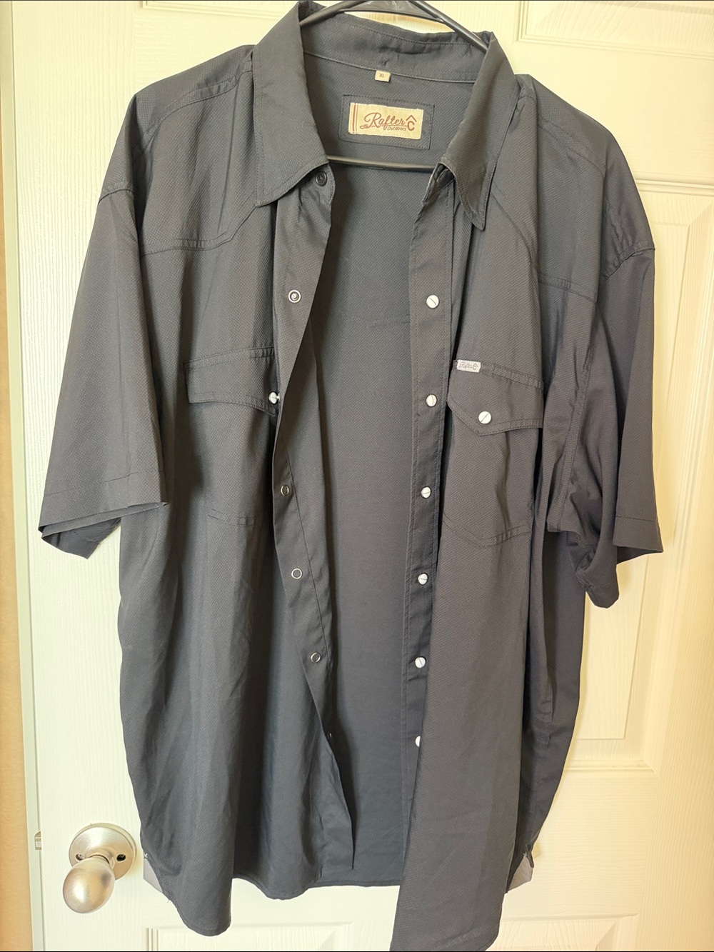 Rafter C Short-Sleeve pearl snap Button-Down Shirt